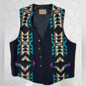 Vintage Pendleton Vest Southwest Pattern